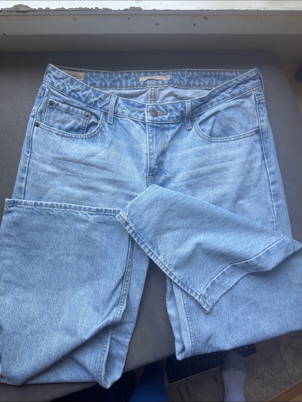 Levi's Light Wash Low Loose Wide-Leg Jeans